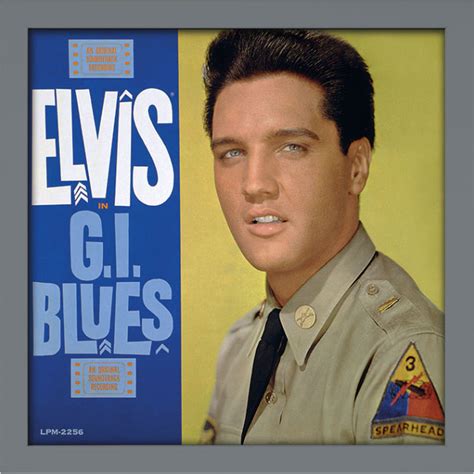 Elvis Presley Gi Blues Album Cover Framed Print The Art Group