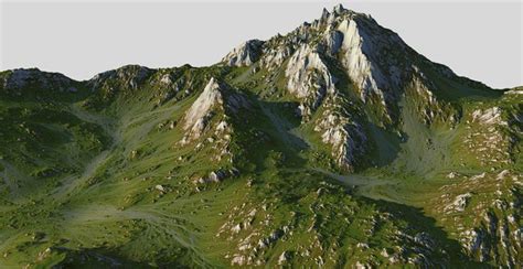 Hills Mountains 3d Model Turbosquid 1266481