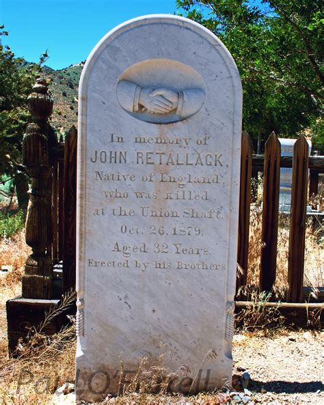 Virginia City Cemetery The Grave Of John Retallack Who Was Flickr