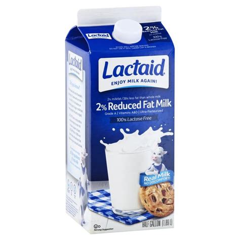 Lactaid 2 Milk 48 Oz 100 Lactose Free Zippgrocery