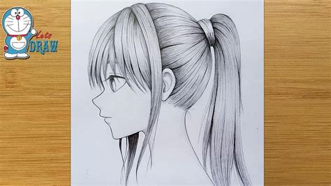 Anime Girl Drawing Tutorial For Beginners By One Pencil