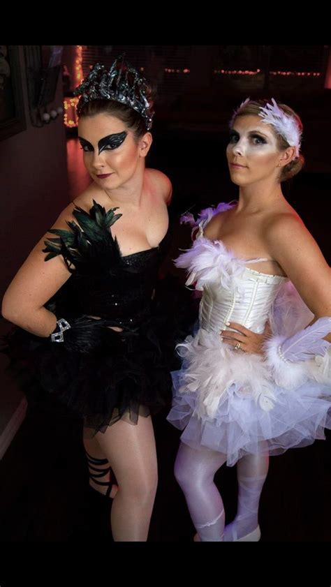Black Swan And White Swan Halloween Fantasias Festa De