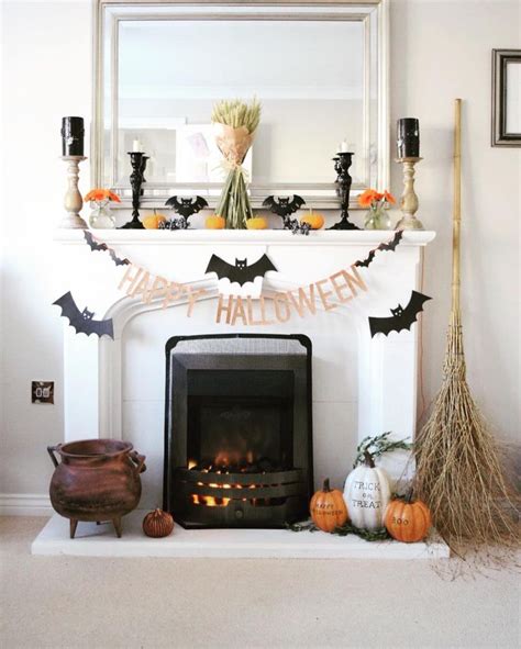 Catchy Fire Place Decoration Props For Halloween Halloween Living