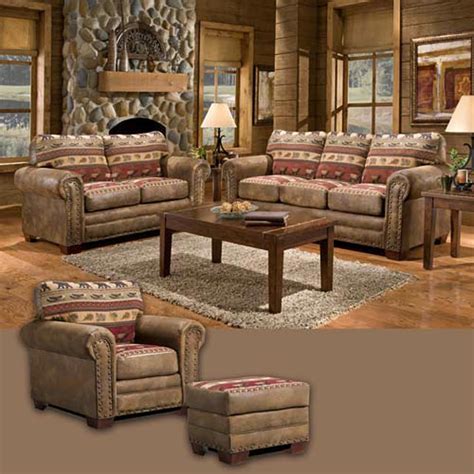 American Furniture Classics Sierra Lodge 4 Piece Living Room Set