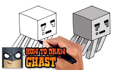 How To Draw Minecraft Ghast