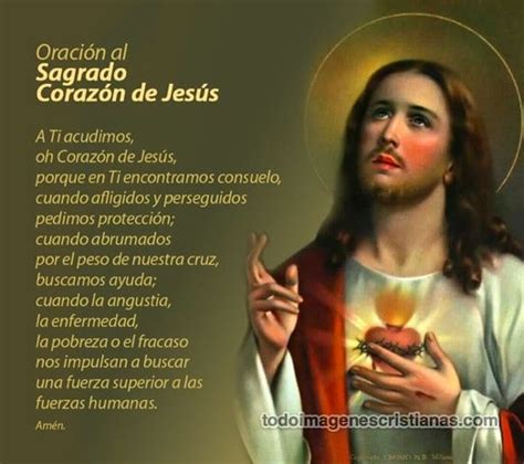 Sagrado Corazon De Jesus Oraciones Small Holy Prayer Cards For The