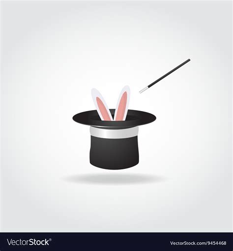 Magic Hat With Rabbit Royalty Free Vector Image