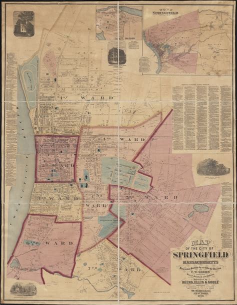 Map Of The City Of Springfield Massachusetts Norman B Leventhal Map And Education Center