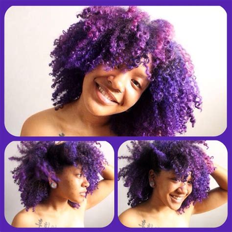 Purple Natural Hair Natural Hair Pinterest My Hair