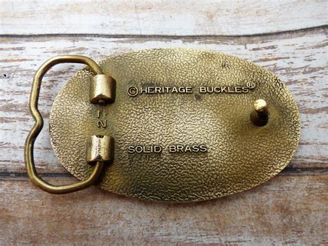 Indian Classic Motorcycle Solid Brass Heritage Vintage 1970s Belt