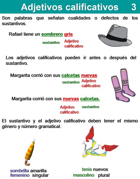 El Adjetivo Calificativo 2do Grado Material De Aprendizaje Adjetivo