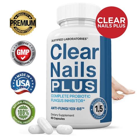 Clear Nails Plus Probiotic 15 Billion Cfu Toenail Finger Nail Fungus