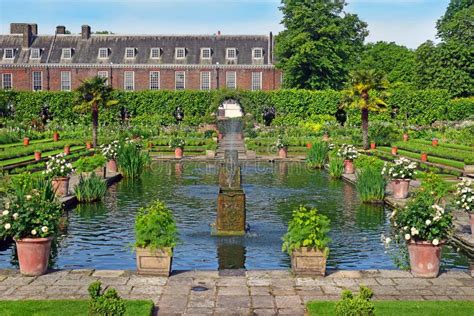 Sunken Garden Kensington Palace London Editorial Photo Image Of