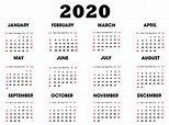 Printable 2020 Calendar Online | Free printable calendar templates ...