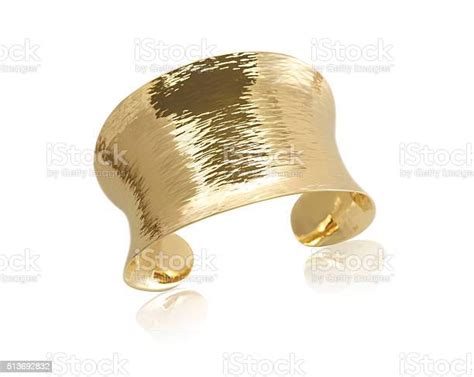 Gold Metal Cuff Bracelet Stock Photo Download Image Now Gold