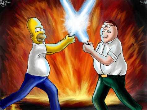 Homer Vs Peter Griffin By Foice On Deviantart