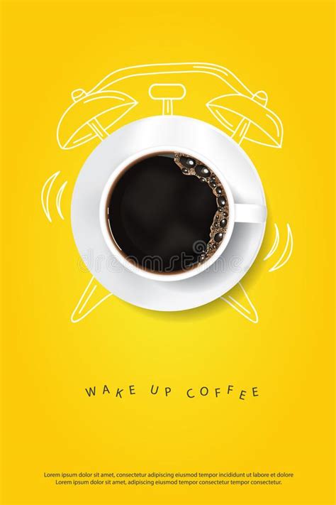 Coffee Poster Advertisement Flayers Vector Illustration Vector Stock