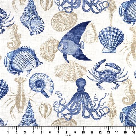 Richloom Outdoor Sea Life Marine Fabric Onlinefabricstore