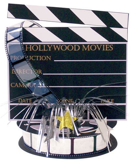 Hollywood Clapboard Centrepiece Decoration Oscars Movie Party Free Pandp