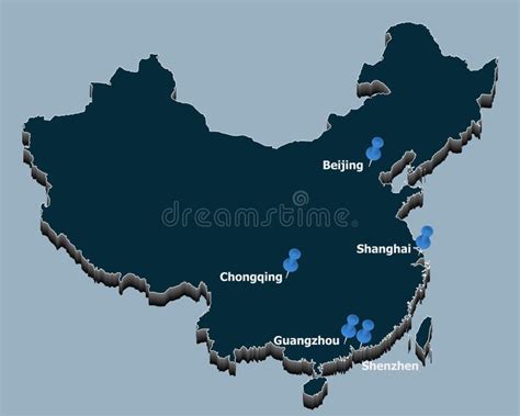 La Distribution Et La Position Des Villes Principales De La Chine