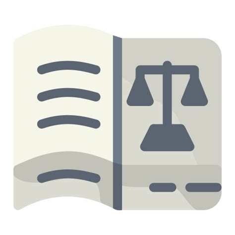 Law Book Criminal Law Crime And Security Icons
