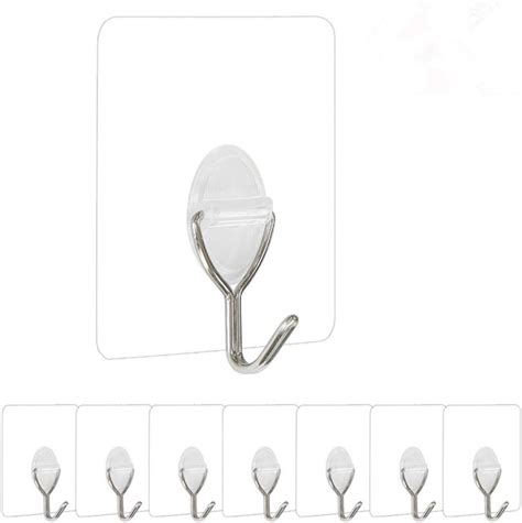 Wall Hook 13lbsmax Adhesive Powerful Hanging Stick On