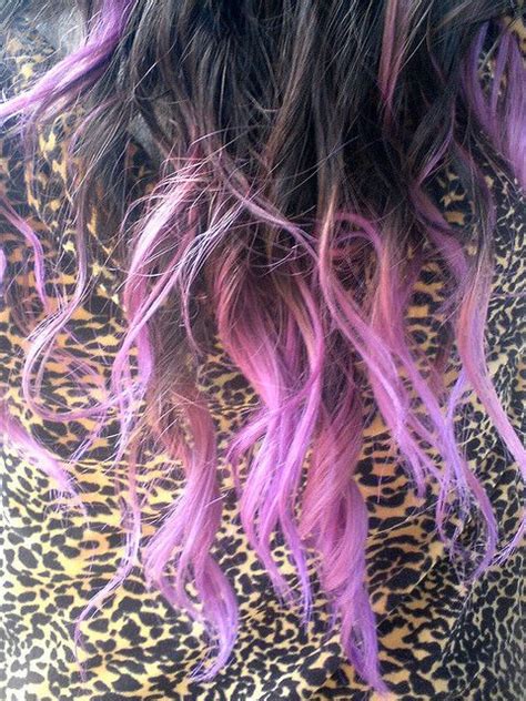 Purple Dip Dye Hair Styles Dip Dye Hair Hair