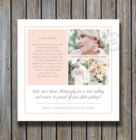 It guides you through the wedding included in this 100 page printable wedding planner are: Wedding Photographer Marketing Template - Photo Marketing ...