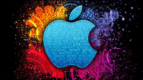 Blue Apple With Words Technology Hd Macbook Wallpapers Hd Wallpapers