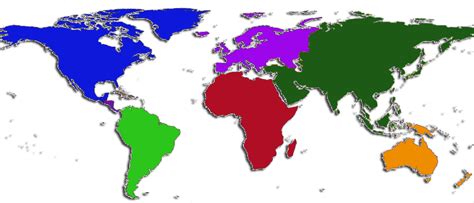 World Map For Labeling Continents And Oceans United States Map