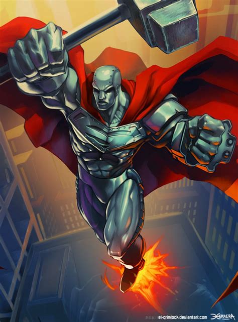 Steel By El Grimlock On Deviantart Steel Dc Comics Superman Artwork