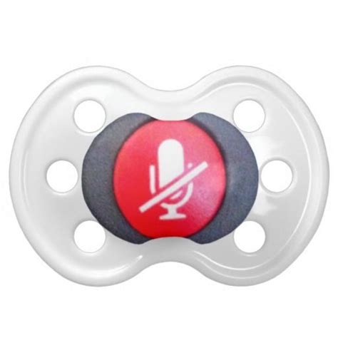 Funny Baby Pacifier MUTE Button Zazzle Baby Pacifier Pacifier Baby Binky