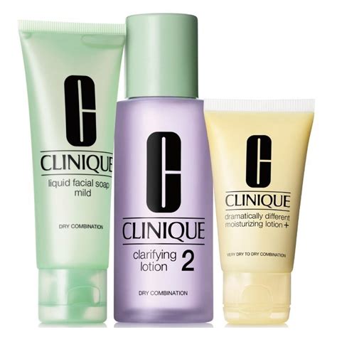 Clinique 3 Step Skin Care System 2 Dry Combination Skin 50 Ml 100 Ml
