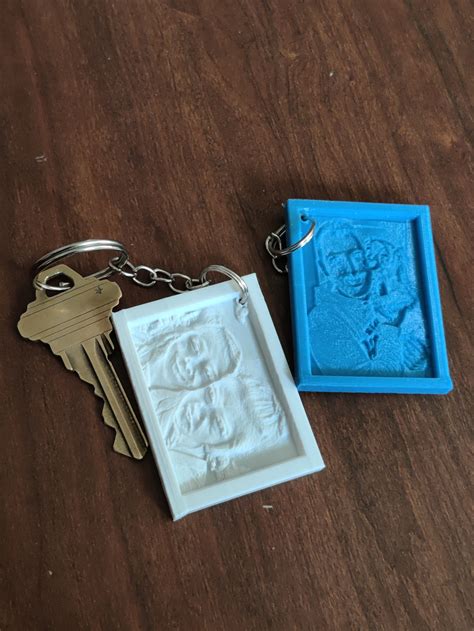 Custom 3d Printed Lithophane Keychains Etsy