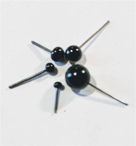 Various Sizes Black Plastic Pin Eyes Perfect For Needle Etsy Uk