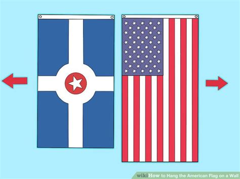 Flag code, displaying an american flag vertically is completely acceptable, as long as. 3 Ways to Hang the American Flag on a Wall - wikiHow