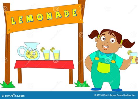 Lemonade Stand Royalty Free Cartoon 50480