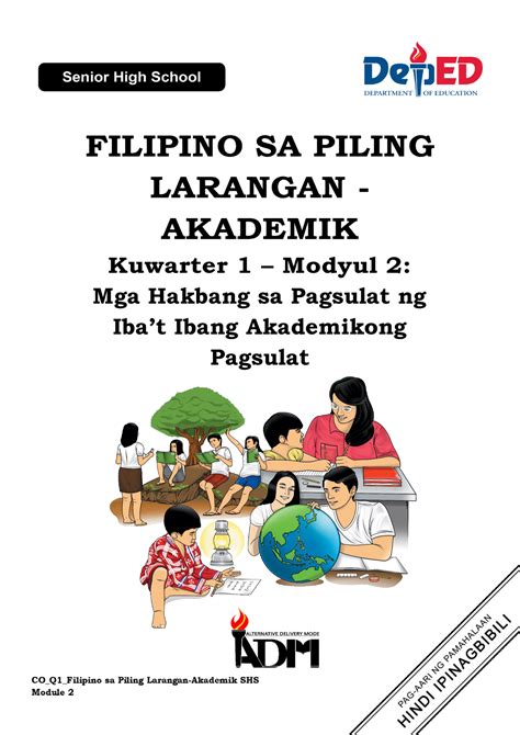 Q1 M2 Filipino Sa Piling Larangan Akademik Filipino Sa Piling