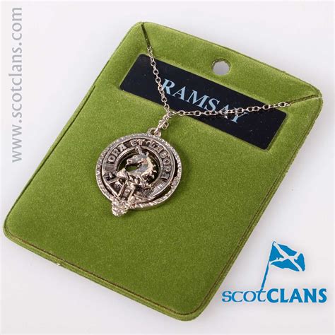 Ramsay Clan Crest Pendant Scottish Kilts Pendant Crest