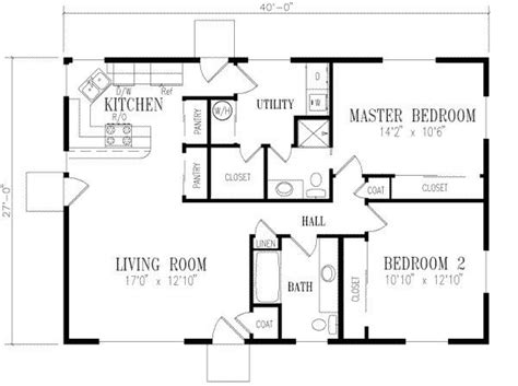 A blueprint picture of how the walls. Cool 2 Bedroom House Plans With Open Floor Plan - New Home ...