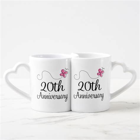 Marriages are said to be made in heaven and for this reason, the relationship of husband and wife is what anniversary gifts for parents are best? 20th Anniversary Couples Mugs | Couple mugs, Anniversary ...