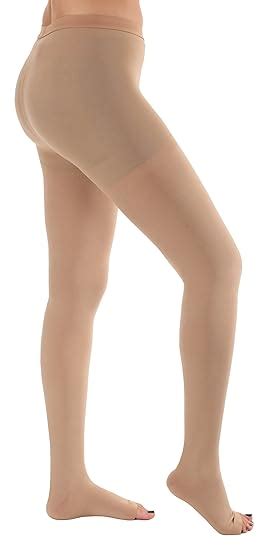5xl plus size open toe compression stockings women pantyhose absolute support opaque medical