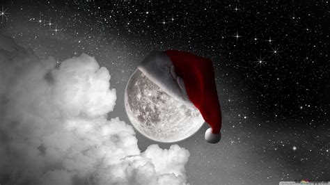 Christmas Moon 2k Wallpaper Download