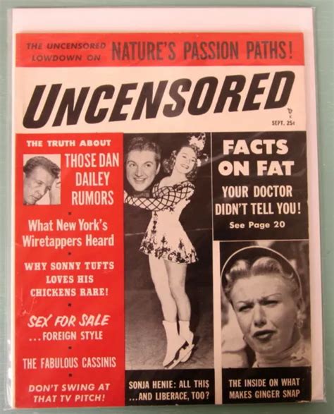 Vintage Magazine September Uncensored Picclick