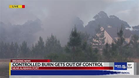 Controlled Fire Burn Gets Out Of Control Youtube