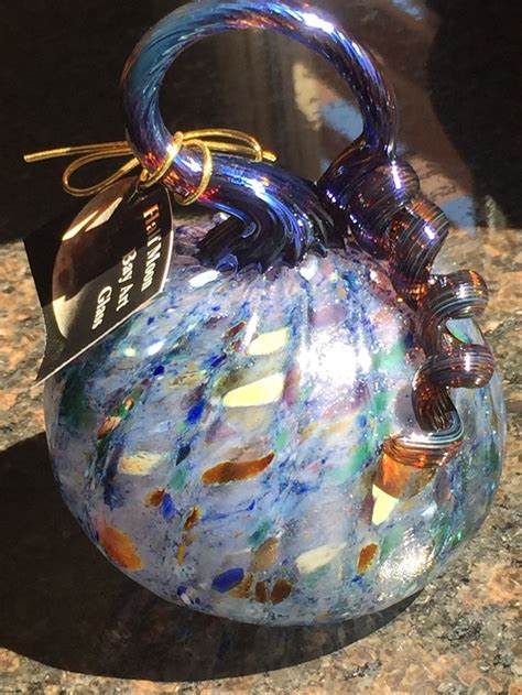 My Son Made This Hand Blown Glass Pumpkin At Half Moon Bay Art Glass