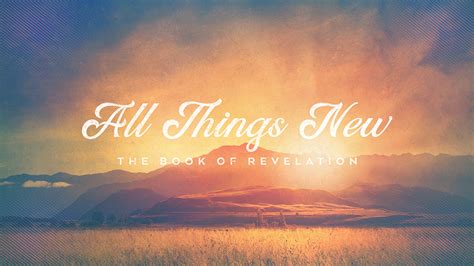 All Things New Revelation Sermon Series Ministry Pass