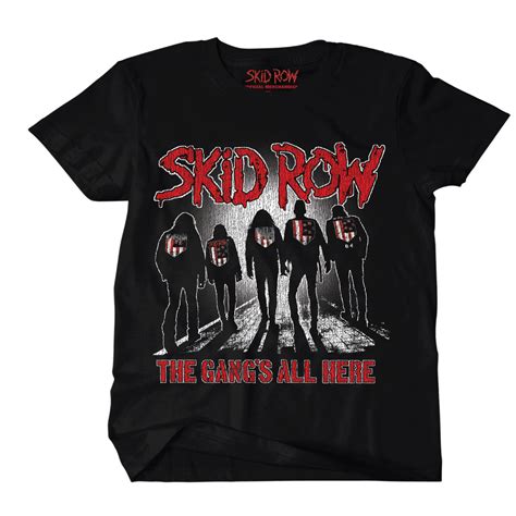 Skid Row Gangs All Here Album Cover T Shirt