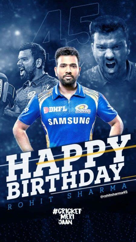 Happy Birthday Indian Cricketer Rohit Gurunath Sharma Hd Pictures