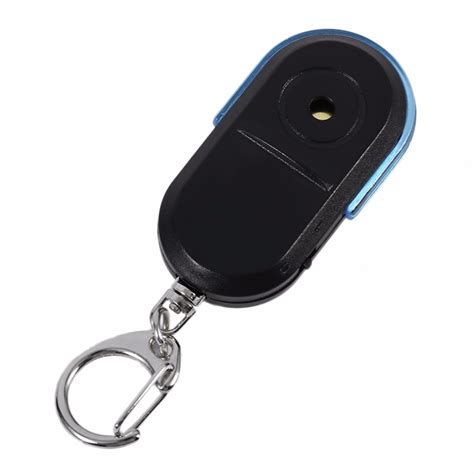 Anti Lost Alarm Key Finder Locator Keychain Whistle Sound With Led